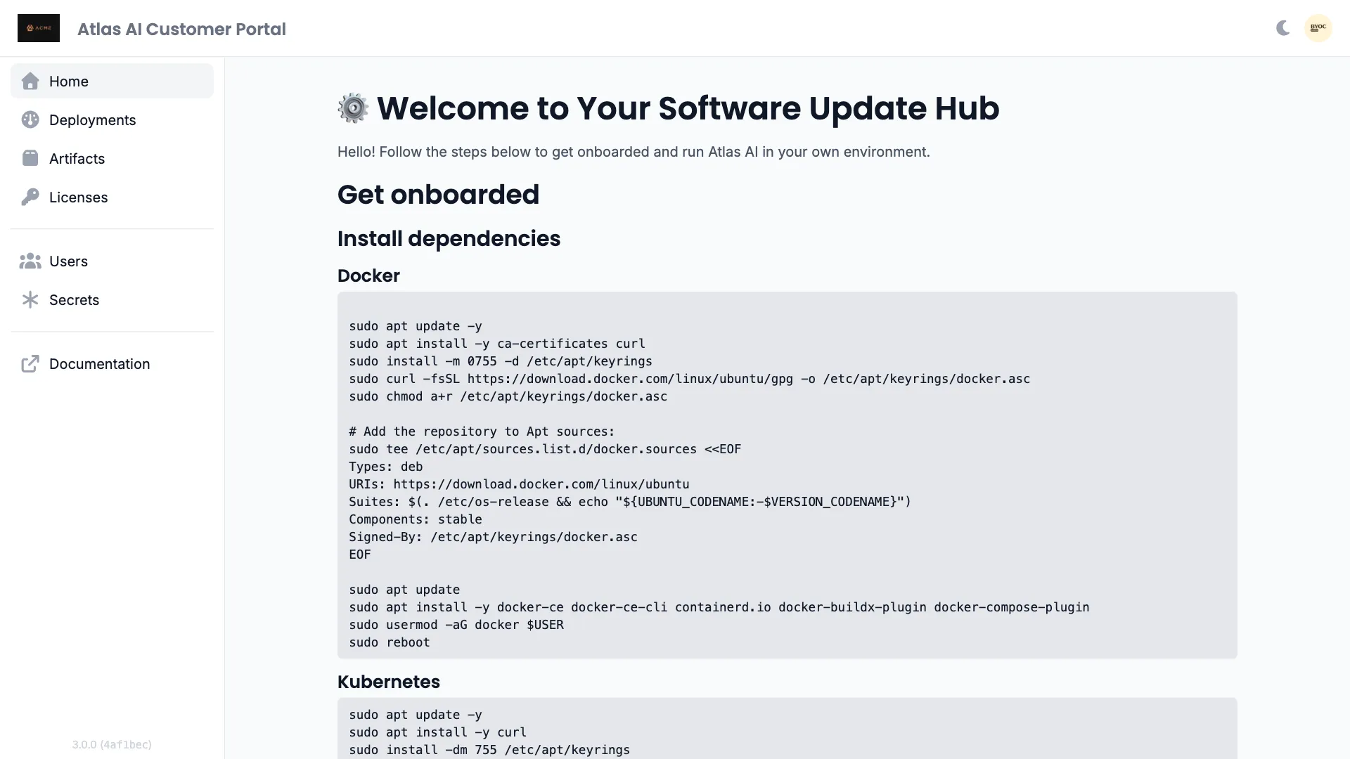 White-labeled Customer Portal