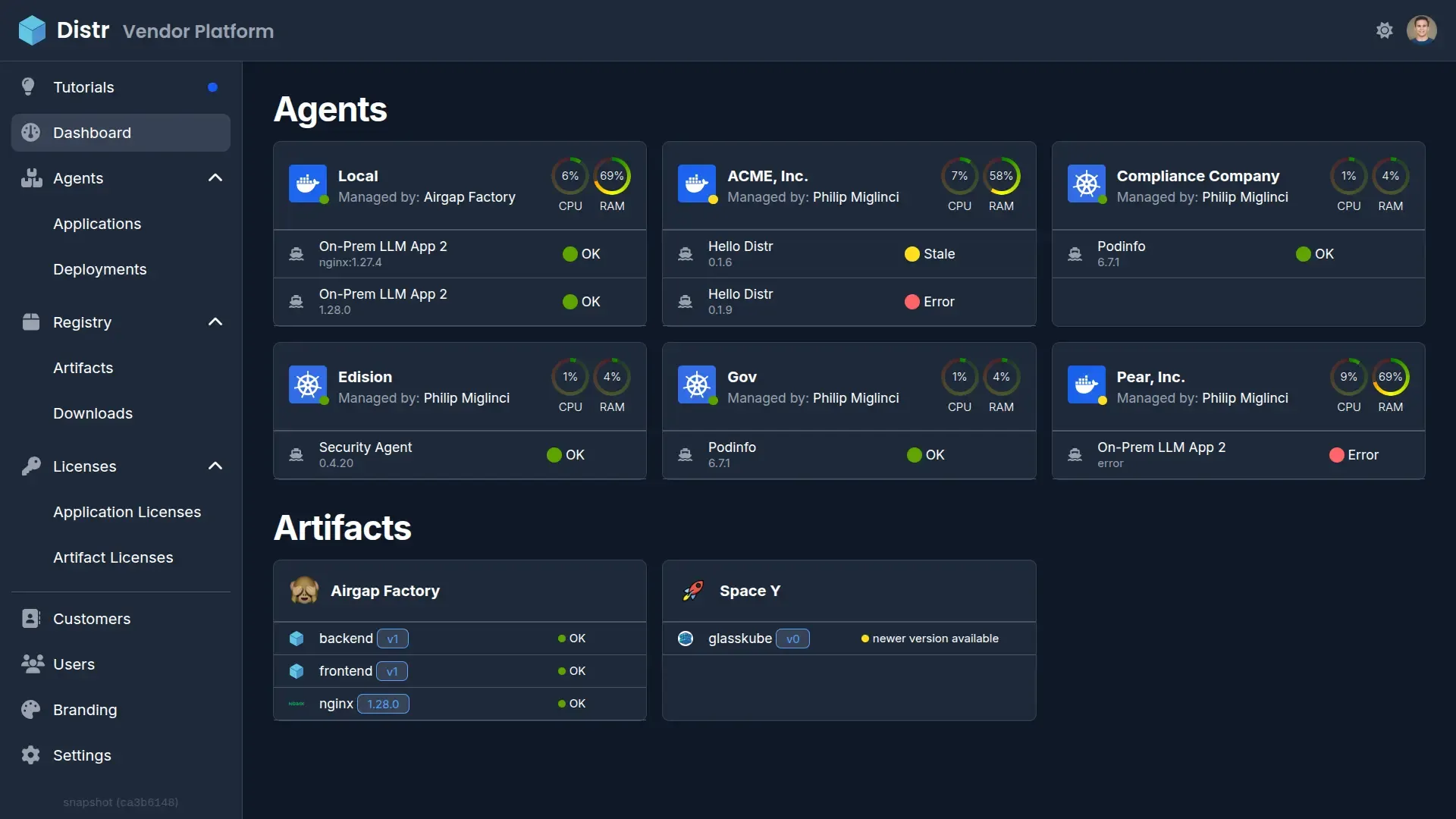 Software distribution platform