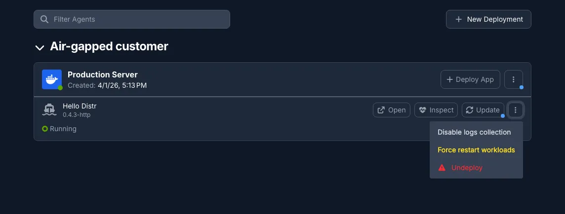 Enable container log collection