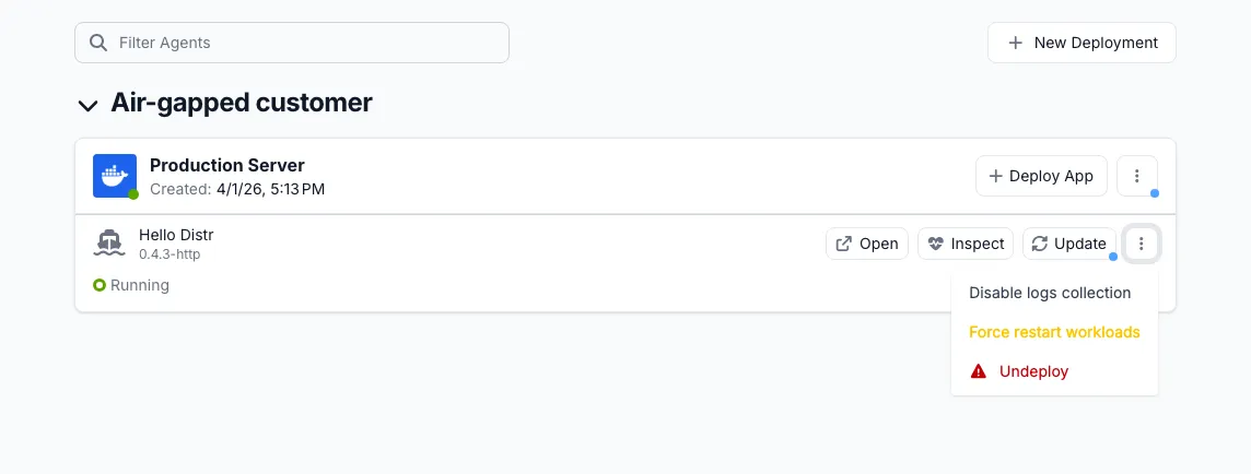 Enable container log collection